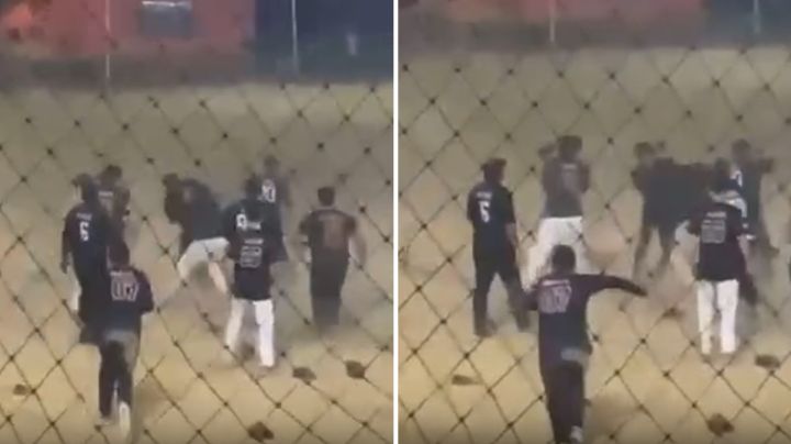 Video: Se desata riña durante juego de beisbol en Allende