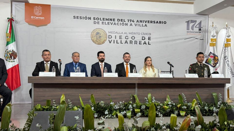 Autoridades de El Carmen celebran el 174 aniversario de la fundación del municipio