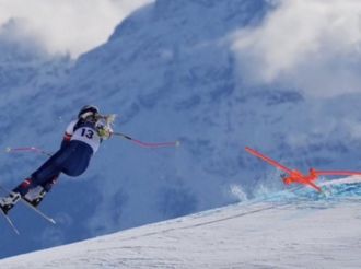 Lindsey Vonn sufre terrible caída en descenso y es retirada en helicóptero