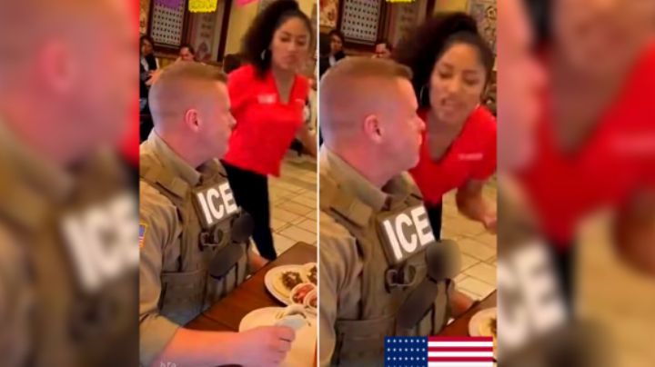 'No son bienvenidos': Mesera mexicana encara a agentes de ICE en restaurante