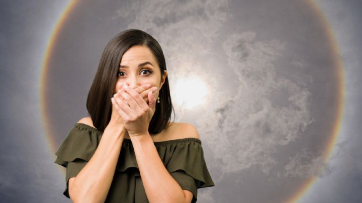 ¿Señal de cambio climático? Aparece halo solar en Monterrey: FOTOS