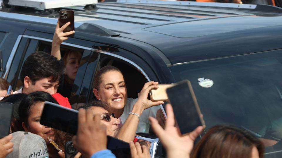 Los nuevoleoneses arroparon a la Presidenta durante su visita al estado