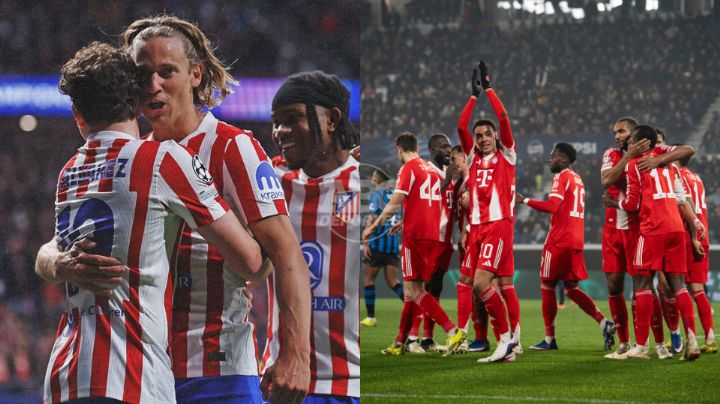 Atlético de Madrid y Bayern Munich golean en su partido de Ida de los Octavos de Champions League