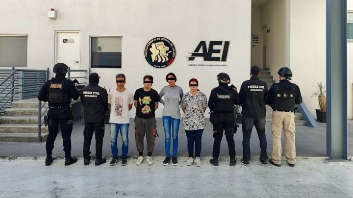 Caen cuatro presuntos miembros de banda criminal al sur de Monterrey