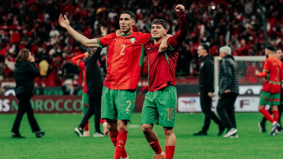Achraf Hakimi y Brahim Díaz en la Copa África 2026