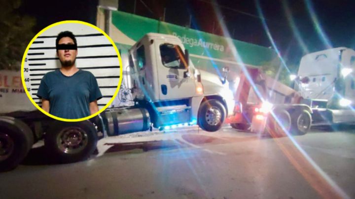 Chofer de tractocamión atropella a menor en Pesquería; logran detenerlo