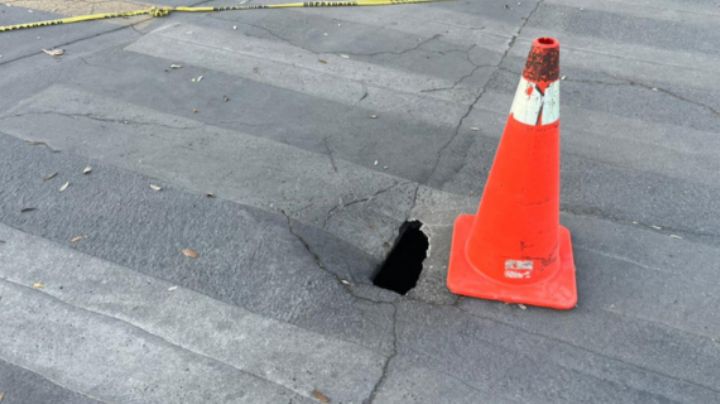 Se abre nuevo socavón en San Pedro, ahora en Calzada Mauricio Fernández