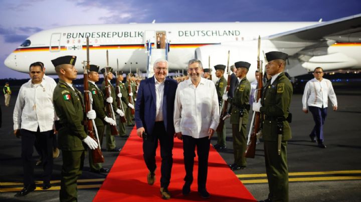 Presidente de Alemania llega a México para reunirse con Sheinbaum
