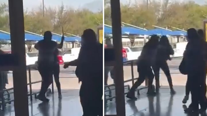 Guardia acusa a mujer de robo y la golpea afuera de tienda en Monterrey