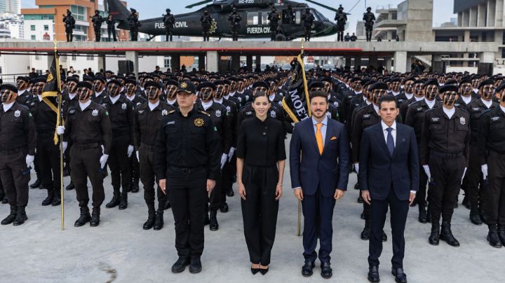 Se gradúan 323 nuevos elementos de la Fuerza Civil