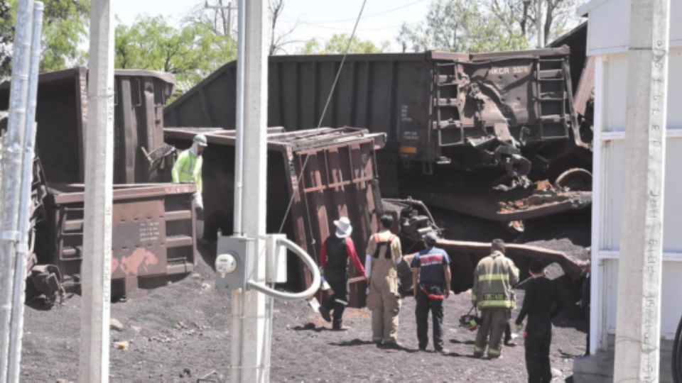 Descarrilamiento de tren en Aguascalientes.