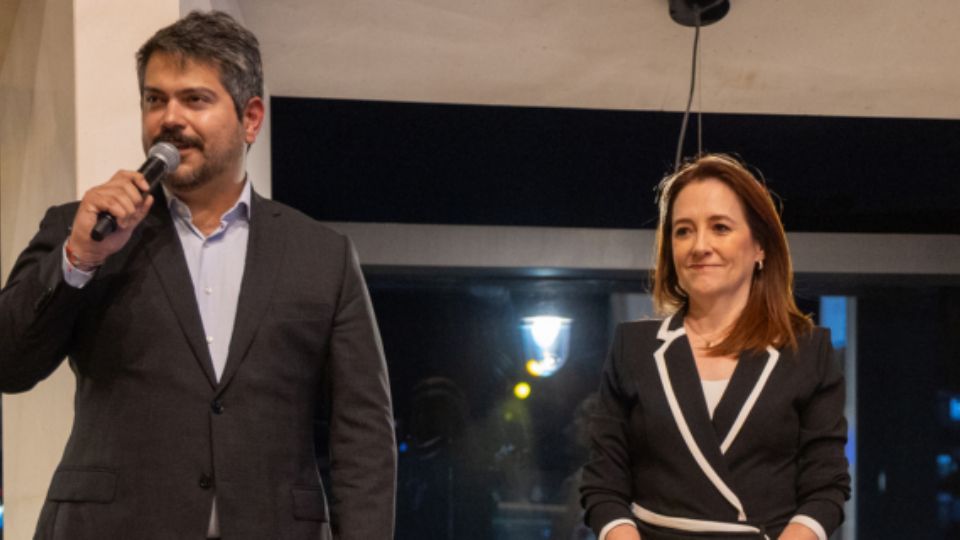 Director General de Hilton Monterrey Valle, Alejandro Rodríguez y Maricarmen Martínez Villarreal, Secretaria de Turismo.