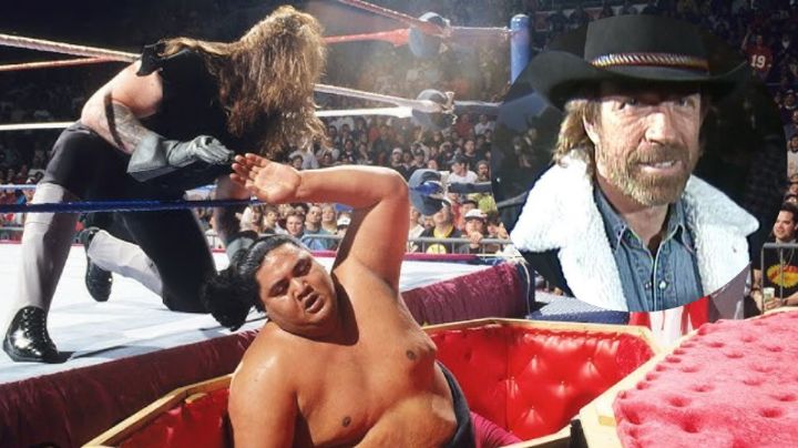 WWE recuerda la vez que Chuck Norris salvó a The Undertaker de perder con Yokozuna