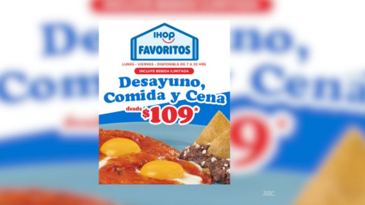 IHOP lanza menú favoritos desde 109 pesos