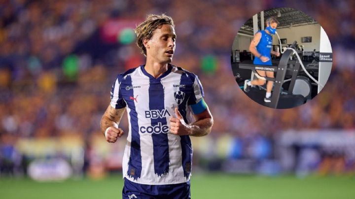 Rayados: Sergio Canales trabaja en su recuperación con una máscara de hipoxia en El Barrial