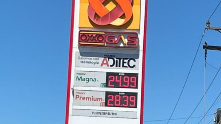 Venden gasolina regular por encima de los 24 pesos en Guadalupe