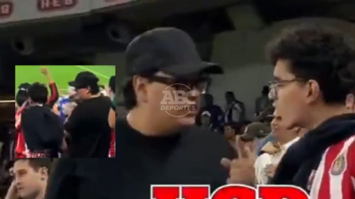VIDEO | Hombre reprende a su hijo de Chivas en triunfo ante Rayados por lanzar cerveza
