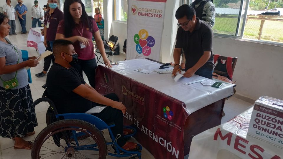 El registro de personas con discapacidad para obtener el apoyo económico federal.