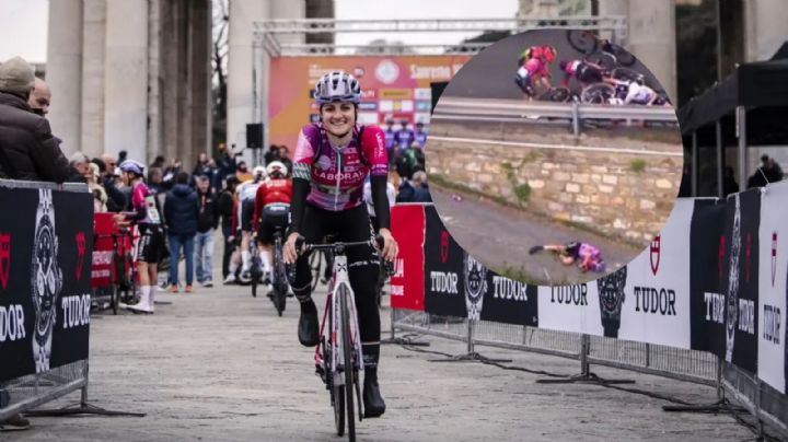 Ciclista que cayó al vacío en la Milano-San Remo se fracturó 5 costillas y sigue hospitalizada