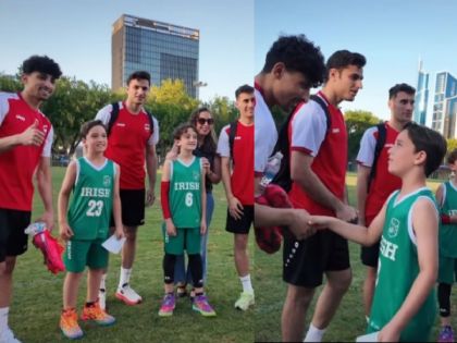 Familia iraquí en Monterrey visita el entrenamiento de su selección