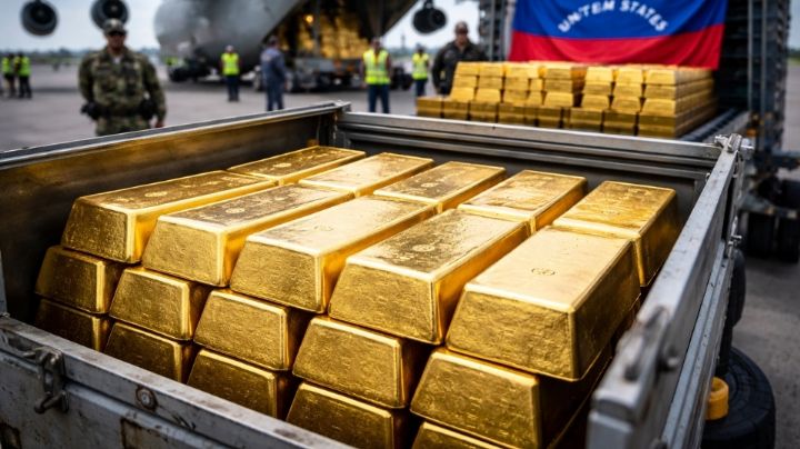 Trasladó EU 100 millones de dólares en oro desde Venezuela