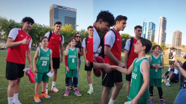 Familia iraquí en Monterrey visita el entrenamiento de su selección