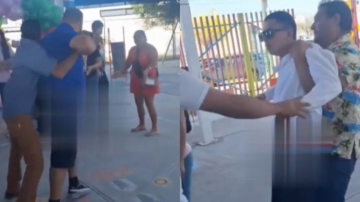 Pelea entre padres de familia arruina festival de primavera en kinder de Zuazua