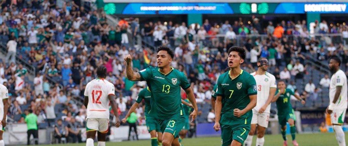 Remonta Bolivia ante Surinam y enfrentará a Irak por el pase al Mundial 2026