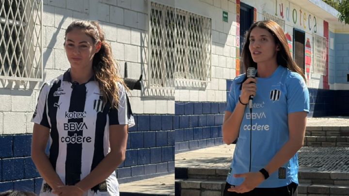 Rayadas inspira a niñas de Santa Catarina mediante el programa social Goles con Causa