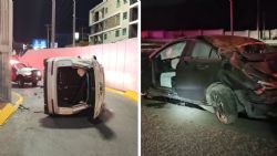 Dos accidentes nocturnos en Monterrey movilizan a cuerpos de auxilio