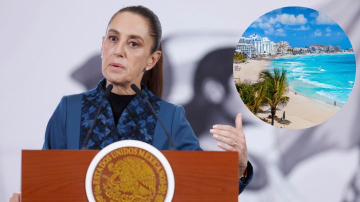 Claudia Sheinbaum afirma que playas de México están limpias tras derrame