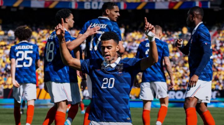 Doué y Thuram brillan en triunfo de Francia sobre Colombia en amistoso en Estados Unidos