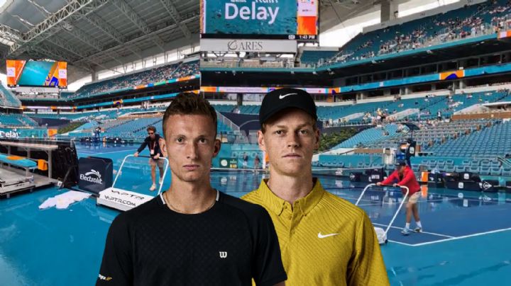 La lluvia retrasa la Final del Miami Open entre Janni Sinner y Jiri Lehecka