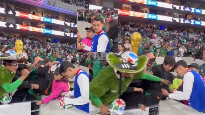 VIDEO | Álvaro Fidalgo vive momento incómodo con aficionado en el Estadio Azteca