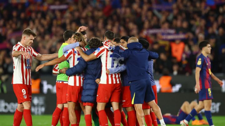 Atlético de Madrid asegura la Final de la Copa del Rey pese a perder 3-0 ante el Barcelona