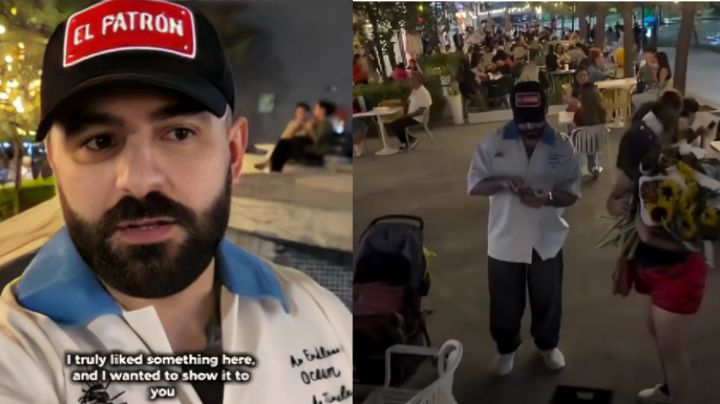 Aficionado iraquí compra todas las flores a vendedora en Monterrey y las regala