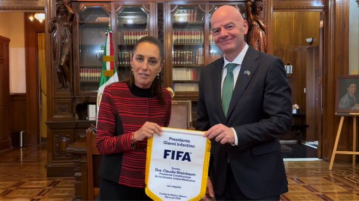 Sheinbaum y Gianni Infantino supervisan preparativos para el Mundial 2026 en México