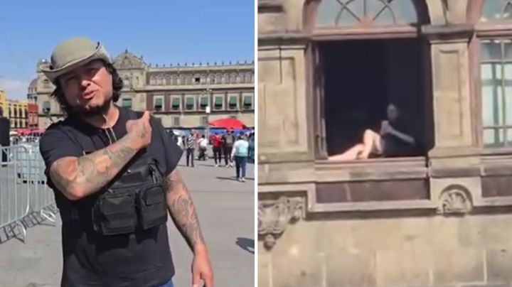 Maestro difunde video original que exhibe a mujer asoleándose en Palacio Nacional
