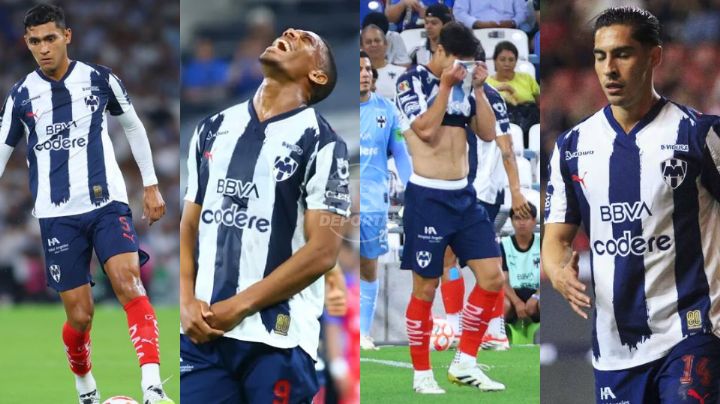 Rayados tendría 4 ausencias para el Clásico Regio; Óliver y Aguirre se lesionaron