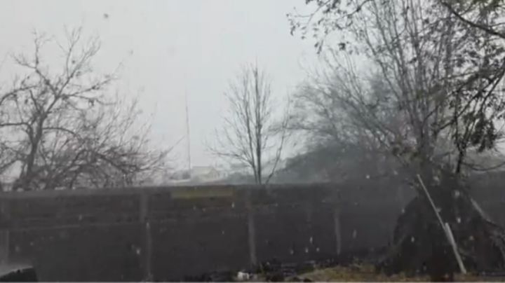 Reportan tormenta eléctrica y caída de granizo en Galeana, NL