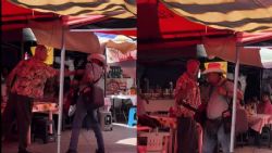 Video viral: Extranjero insulta a músico en pleno tianguis de Tepic