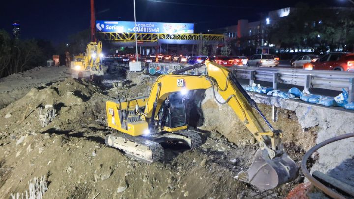 Cierran carril en avenida Morones Prieto tras derrumbe de talud