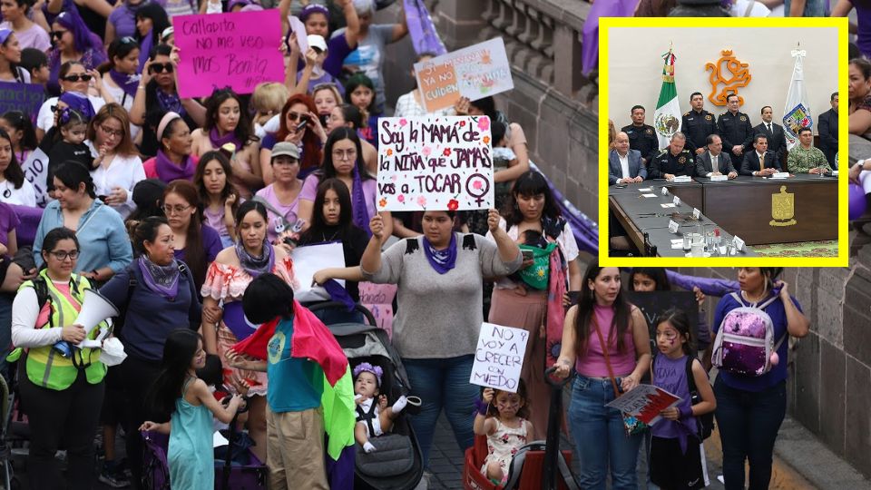 El titular de Fuerza Civil aseguró que se respetará el derecho a expresarse de las mujeres que estén presentes en la manifestación.