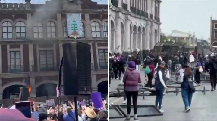 Se registran disturbios en Toluca y Cuernavaca por el 8M