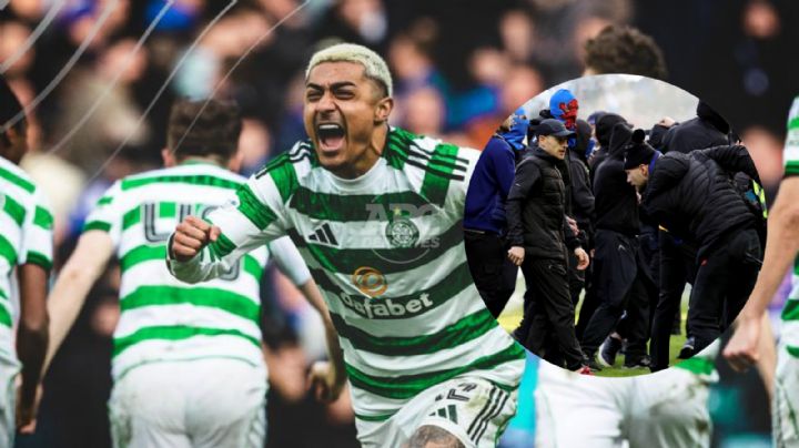Eliminación del Rangers ante Celtic de Julián Araujo provoca invasión de cancha en Escocia
