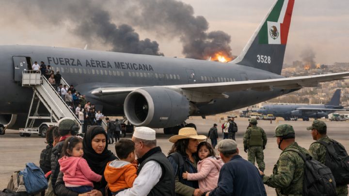 Evacúa México 887 ciudadanos de Medio Oriente por guerra en Irán