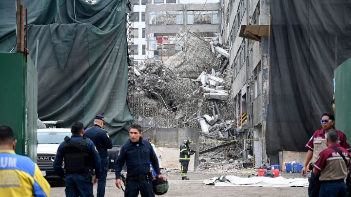 Colapsa edificio en CDMX; va al menos un muerto y dos personas atrapadas