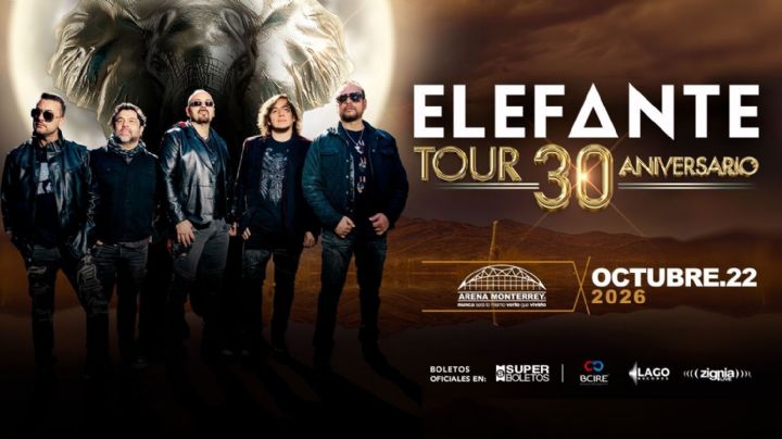 Elefante celebrará 30 años de trayectoria con concierto en la Arena Monterrey