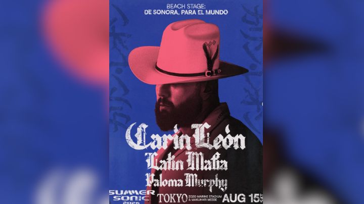 Carín León hará historia como headliner en el Summer Sonic 2026 en Japón