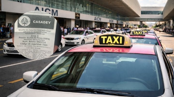 Advierten a regios por altas tarifas de taxi en el AICM